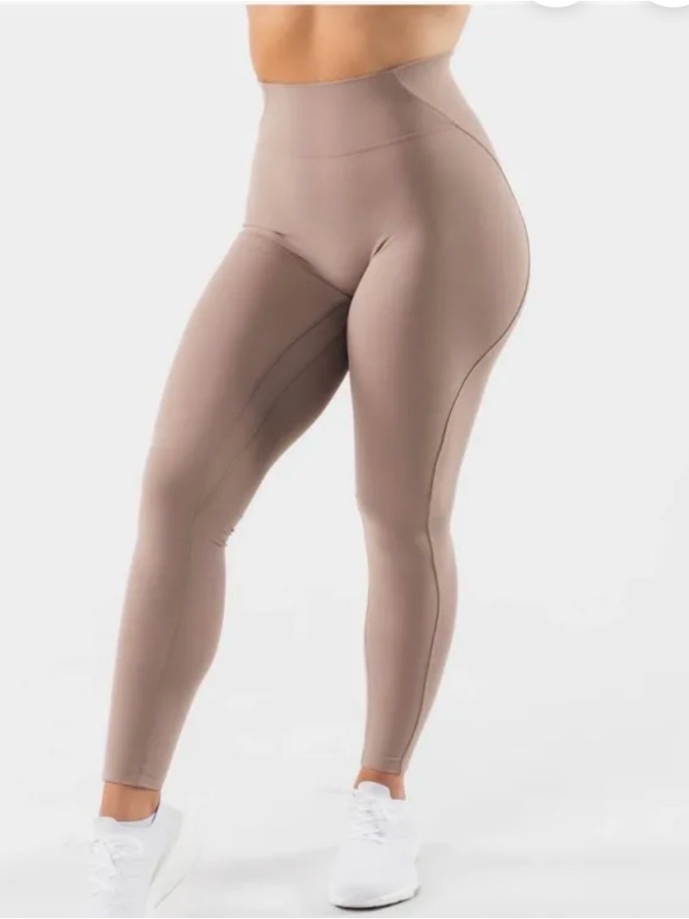 Alphalete Aura Ultra High Rise Leggings | Sand | Size Small | EUC